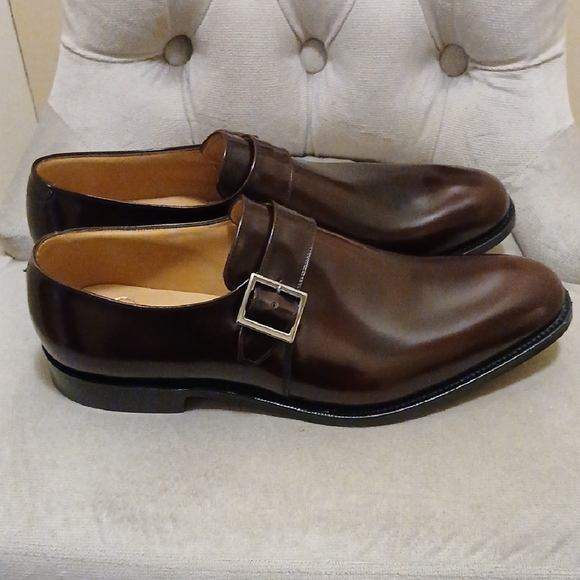 Church's Burgundy Polished Binder Monk Strap Shoes - Picture 7 of 12